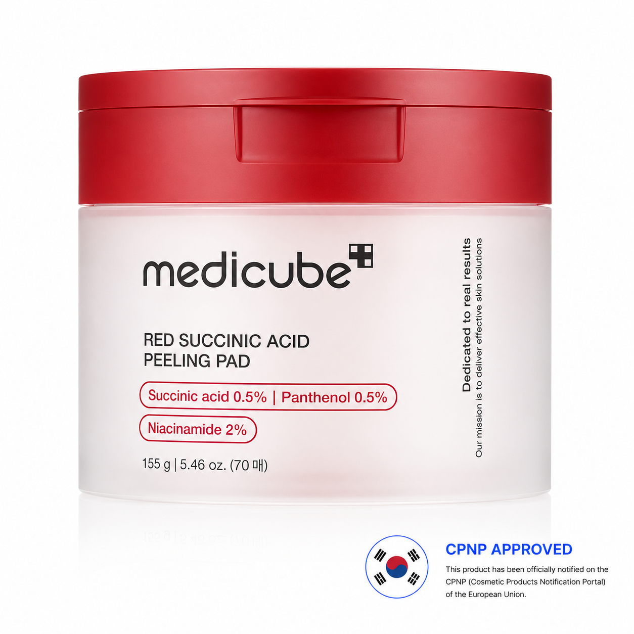 Medicube – Red Succinic Acid Peeling Pad – 155g/70pads